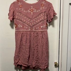 Mauve babydoll dress size XXS
